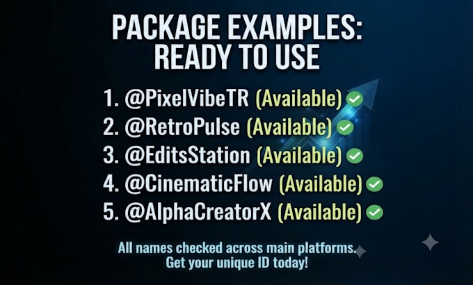 create catchy and available usernames and brand names
