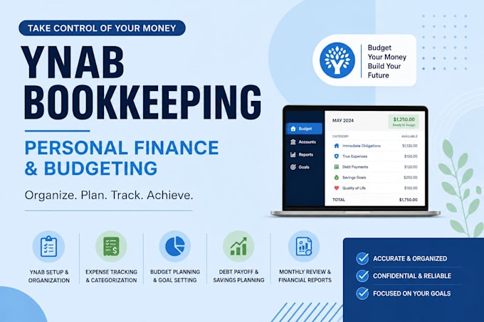 do bookkeeping personal finance budgeting on ynab
