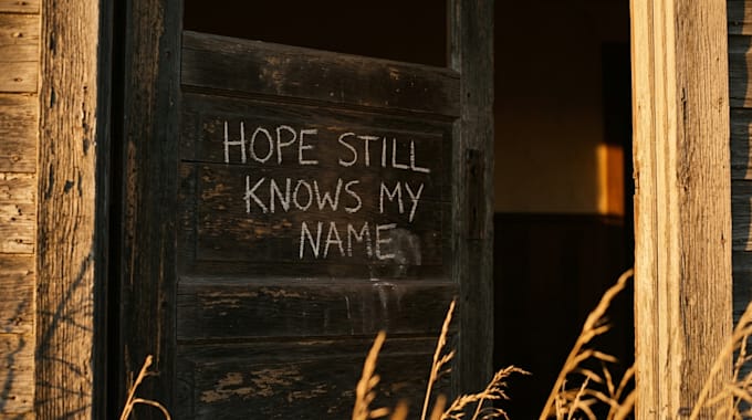 create a cinematic ai lyric video with lyrics in the scene