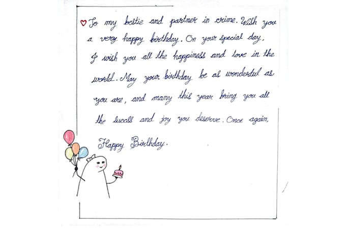 do custom design handwritten letters, notes, and cards