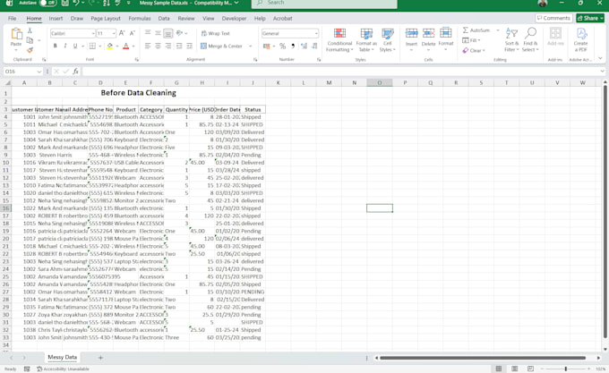 do accurate data entry and data cleaning
