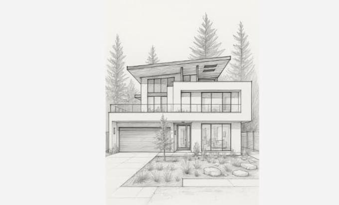 convert your sketch or image into a clean architectural drawing