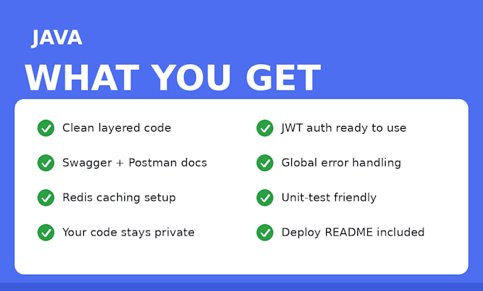 develop java spring boot rest API  microservices and netty backend