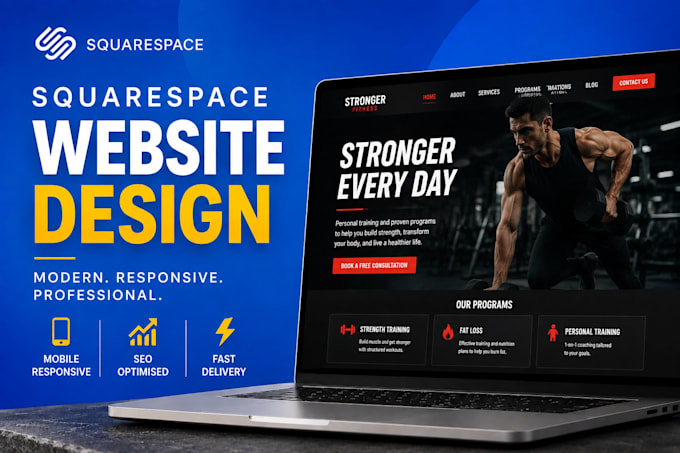 design squarespace website, redesign webesites, edit landing page SEO