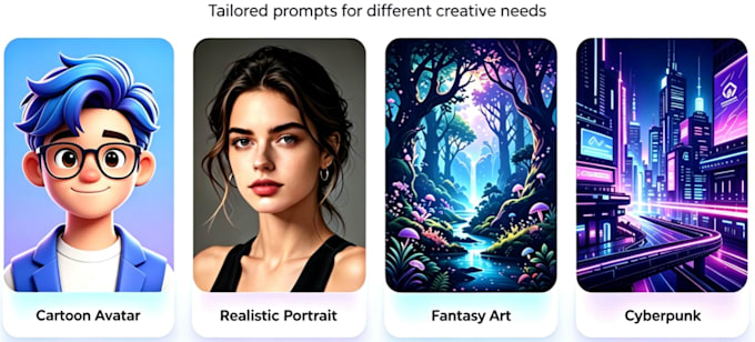 write custom midjourney ai art prompts for you