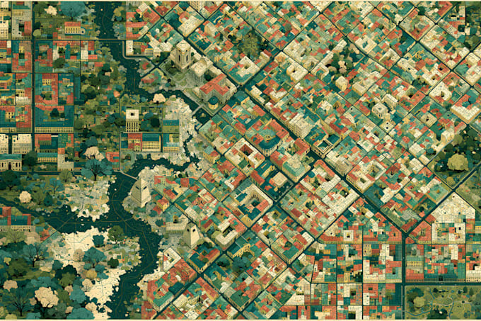 draw creative map illustrations with custom style