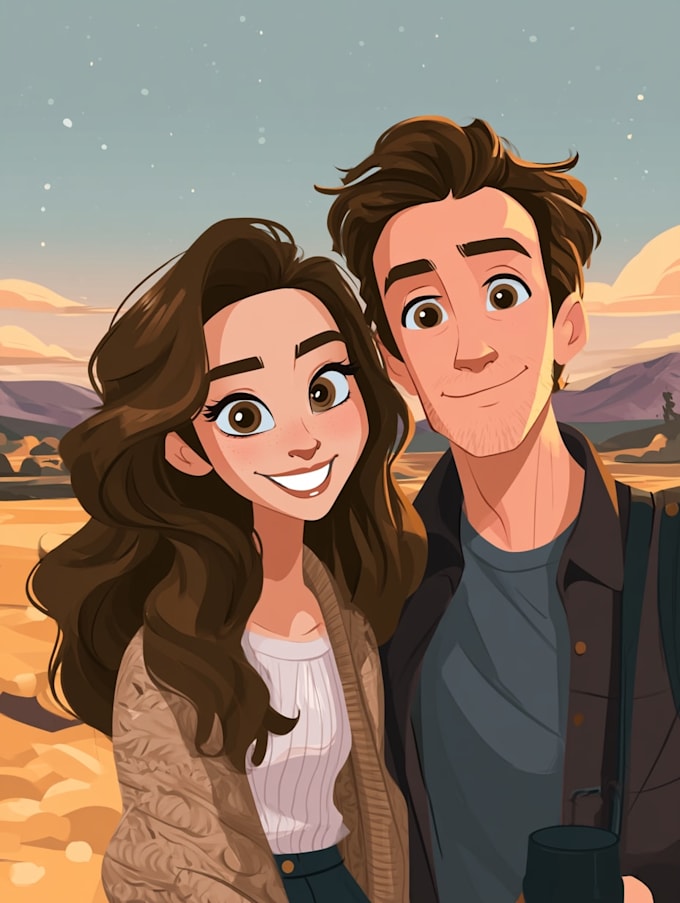 design a disney cartoon illustration