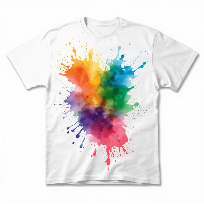 do custom watercolor style tshirt designs