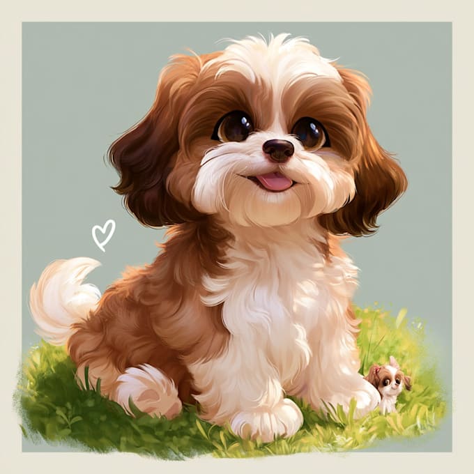 pet portrait into cute disney style