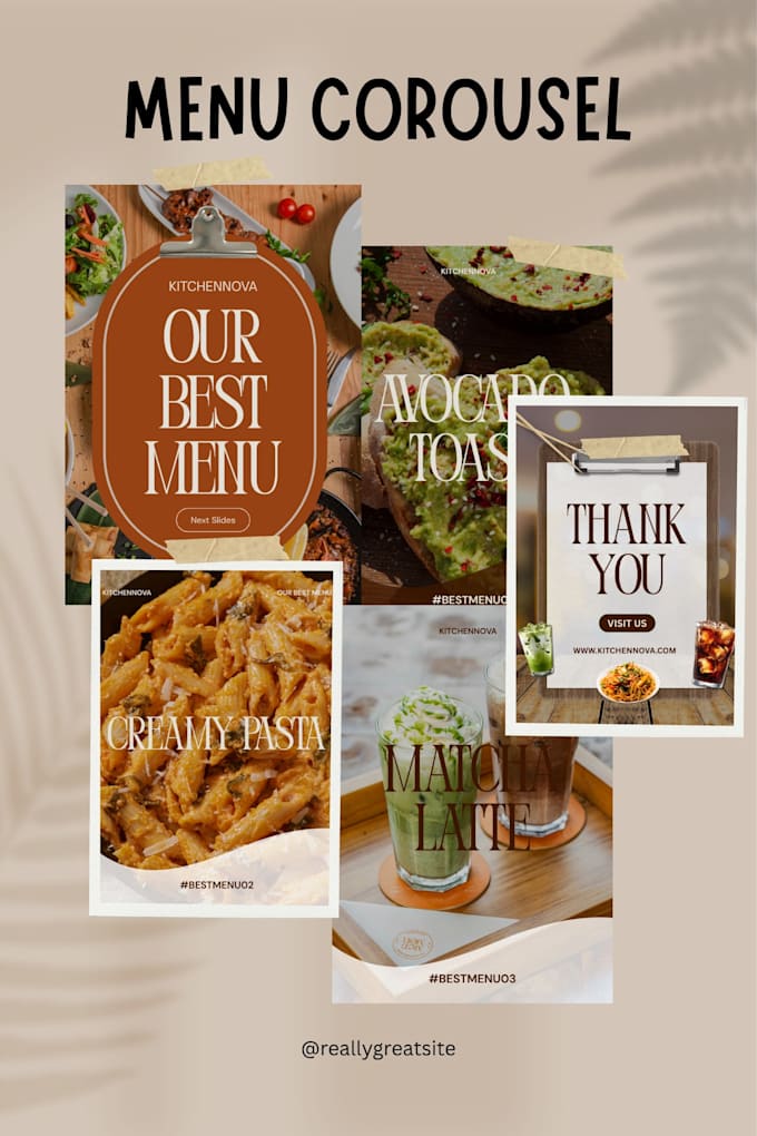 design modern instagram carousel posts