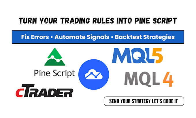 code custom tradingview pine script indicator, strategy, bot or alerts