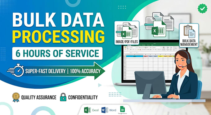 do 3 hours of accurate data entry, copy paste, PDF to excel