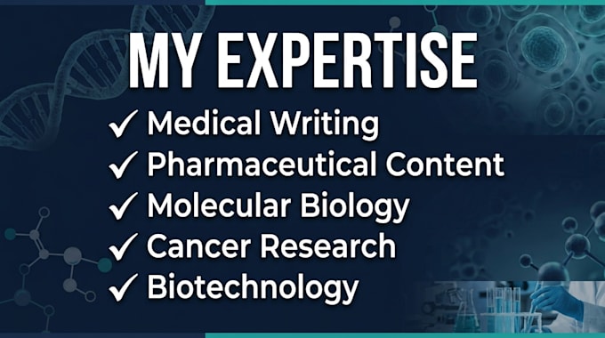 write medical, pharmaceutical, and scientific research content