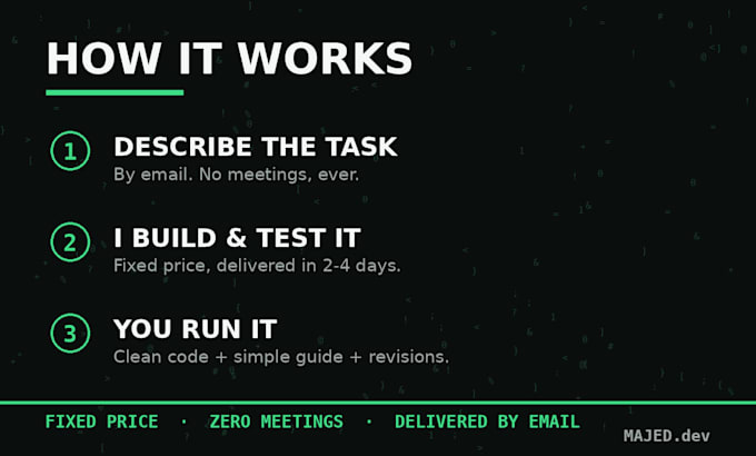 write a python automation script for your repetitive task