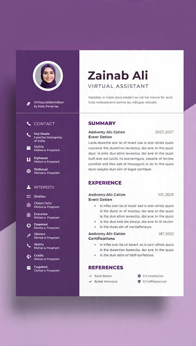 create professional CV and resume writing