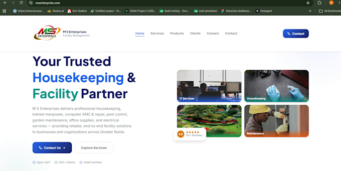 build a modern responsive react website