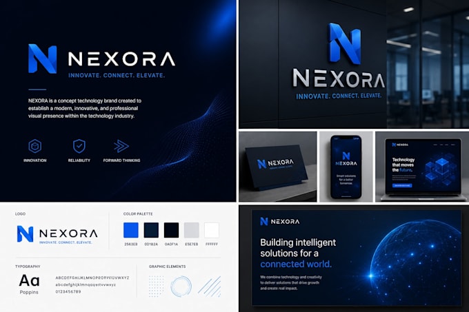 design a complete brand identity, logo and brand guidelines
