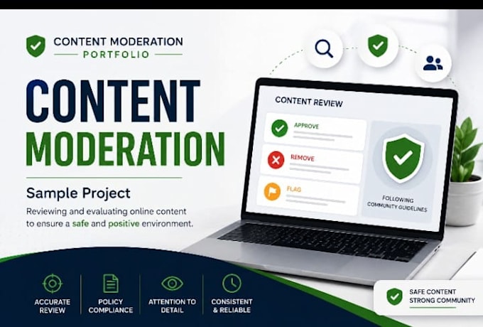 do professional content moderation for your social media