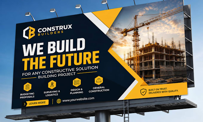design billboard, yard design, signage design window graphics and storefront