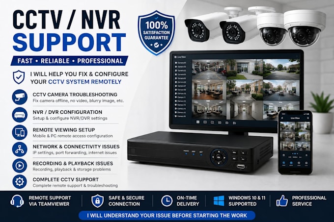 troubleshoot cctv cameras nvr and remote viewing issues