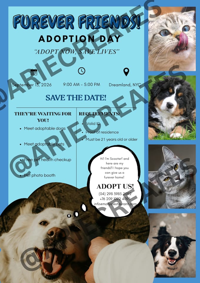 make you customized layout designs for your needed events