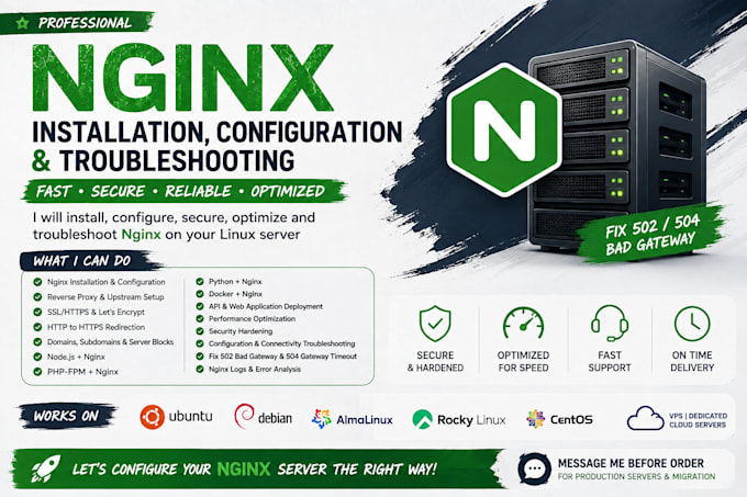 setup and secure vps server with nginx, SSL and firewall