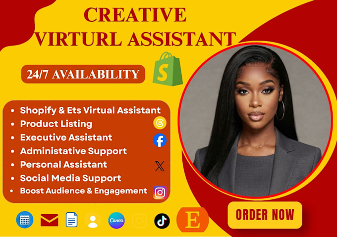 shopify executive personal virtual assistant customer support ghl VA