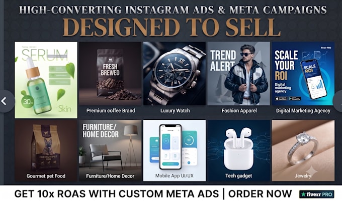 high converting meta ads creative static ads and instagram carouse