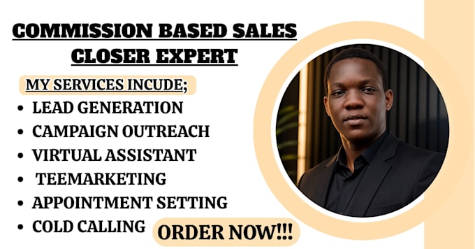 be commission based sales closer sales representative virtual assistant