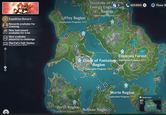 complete genshin impact quests and exploration