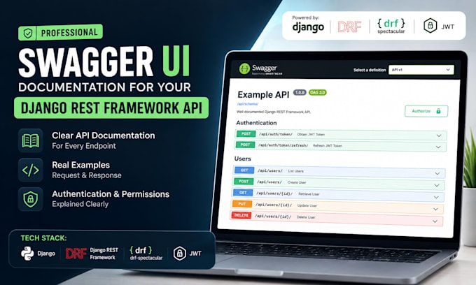 document your django rest framework API using swagger