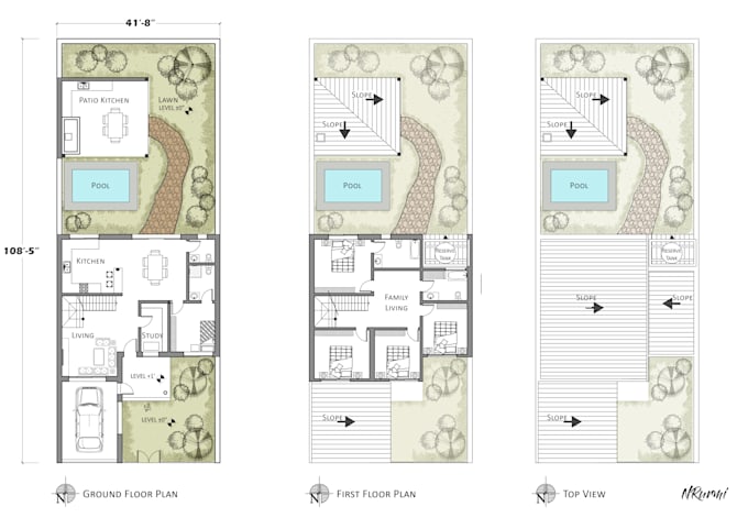 draw architectural floor plans in autocad and revit