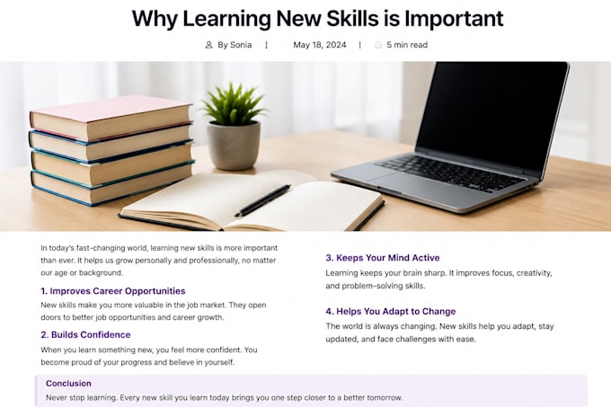 write engaging blog posts and articles