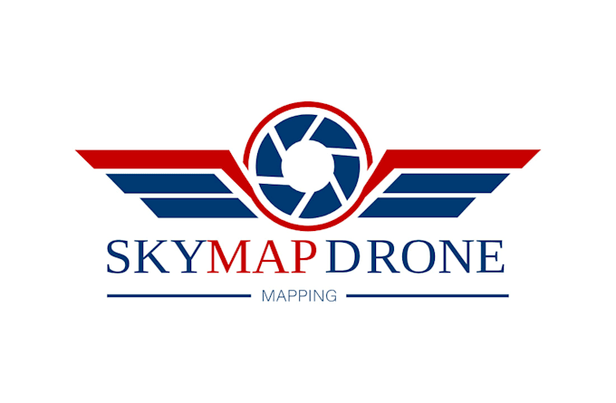 create clean and professional minimalist drone logo design