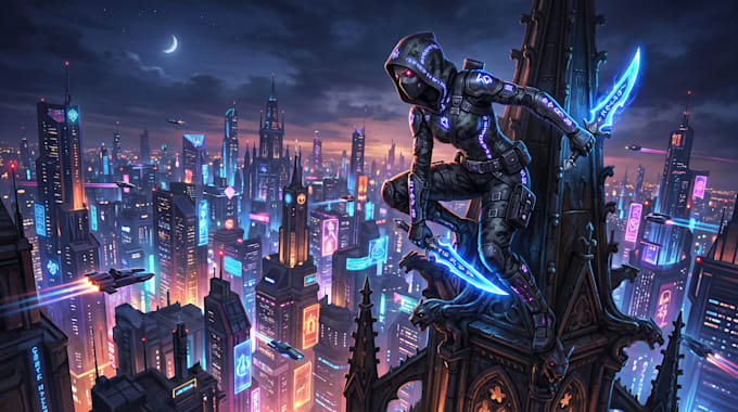 create fantasy, sci fi character