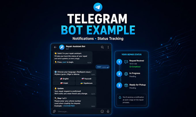 develop a custom telegram bot for your business