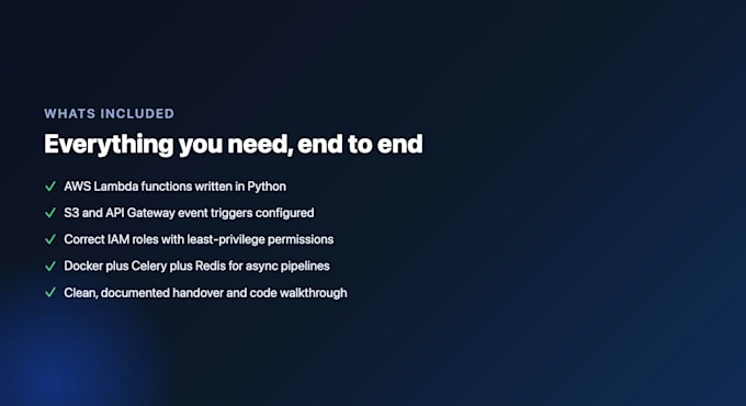 automate AWS workflows with lambda, docker and celery