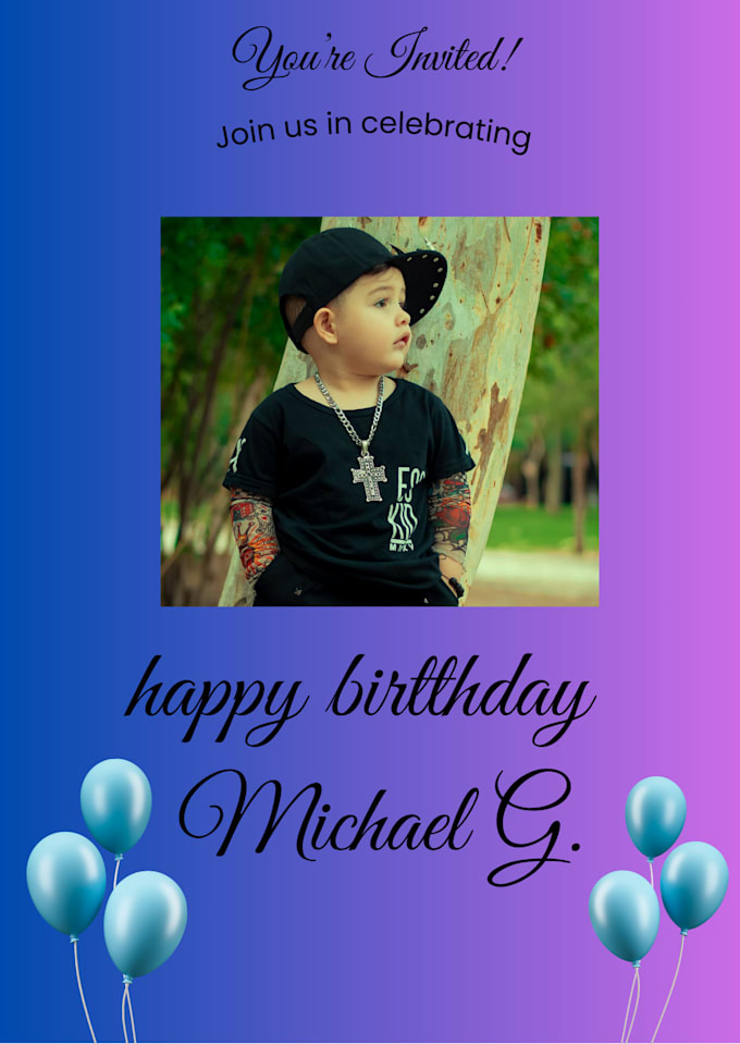 design beautiful and creative printable birthday invitation cards