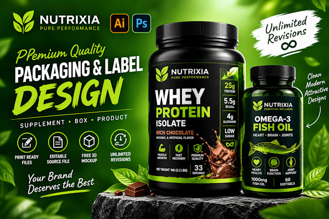 design product label and packaging design