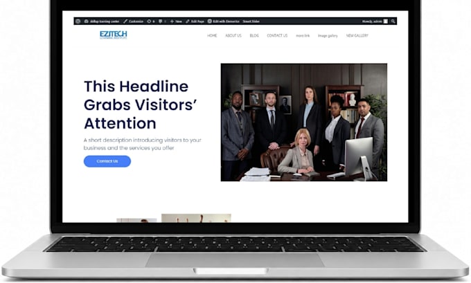 build responsive wordpress website using elementor