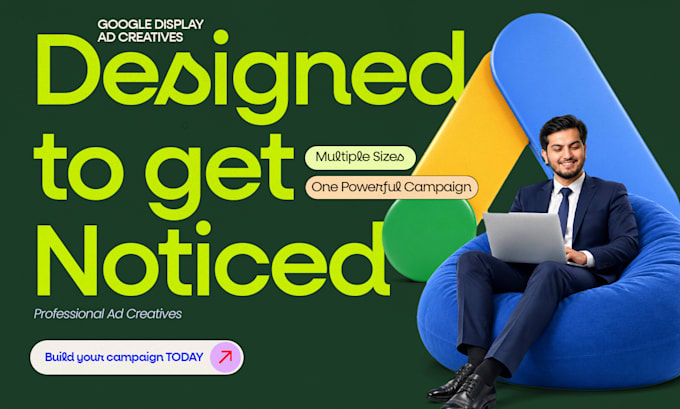 design professional google display ad creatives campaigns