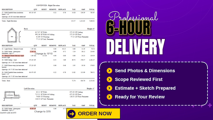 write your xactimate estimate with sketches 6 hours