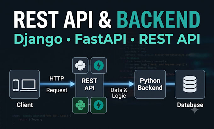 develop python django fastapi backend and rest apis