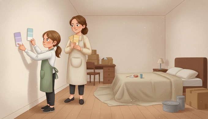 create childrens story book illustration