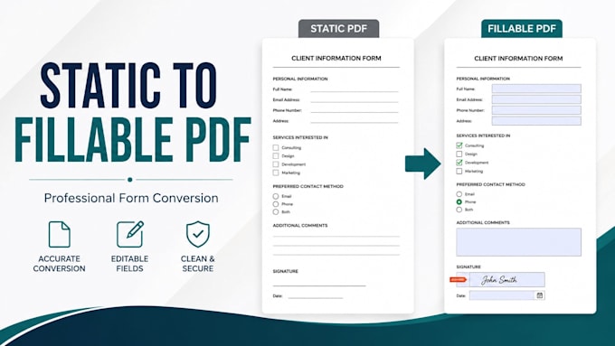 create professional fillable PDF forms