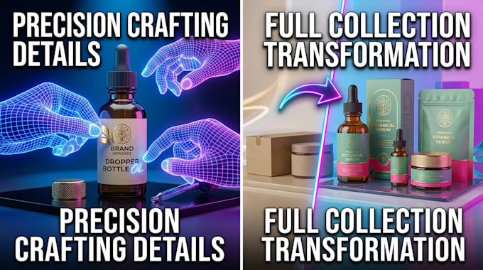 design skincare packaging and dropper bottle label