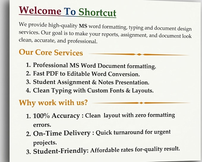 do document formatting and PDF conversion