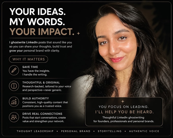 ghostwrite thought leadership linkedin posts in your voice