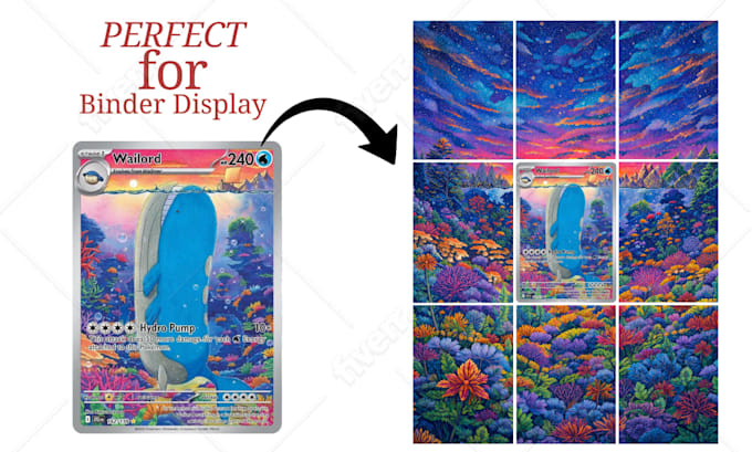 extend pokemon tcg card for binders artwork