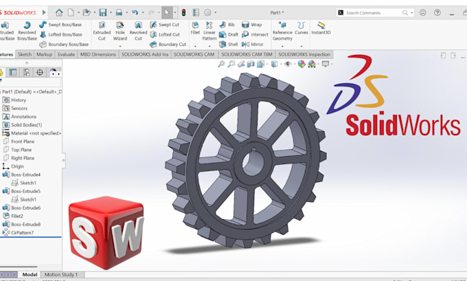 create 3d cad models in solidworks